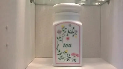 Candlelight Eternal Beau Tea Canister Milk Glass Made In Italy • £6.99