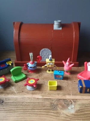£35.99 • Buy Spongebob Squarepants Krusty Krab Restaurant Cafe Figures And Accessories 