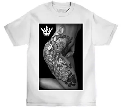 Mafioso Men's Body Art Short Sleeve T Shirt White   Tattoo Mafia Gangster Clo... • $26.24