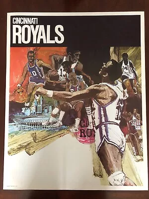 Vintage Cincinnati Royals NBA Poster From 1970 • $15