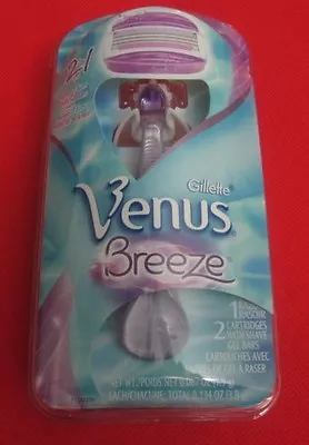 Gillette Venus Breeze Razor 1 Razor 2 Cartridges BRAND NEW  AUTHENTIC HTF • $14.50