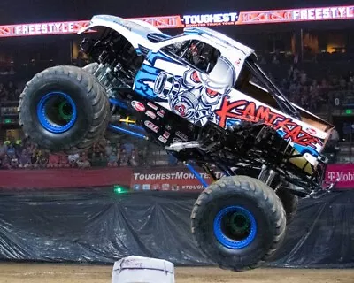 Kamikaze Monster Truck Running On Track 8x10 Glossy Photo #d14 • $2.69