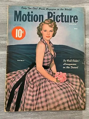 1948 July MOTION PICTURE Magazine VG 4.0 June Haver Cover / Marlene Dietrich • $15.25
