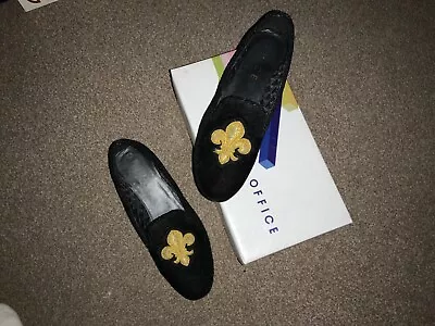 Office Black Velvet Duke Of York Womens Shoes Size Eu 40  • £15