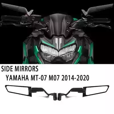 For Yamaha MT-07 Mt07 2014-2023 Motorcycle Fixed Wing Rear View Mirrors • $37.50