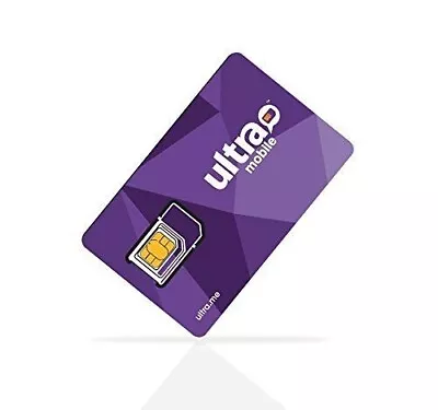 Ultra Mobile SIM Card  No Plan Value - For New Number Or Port In • $3.50