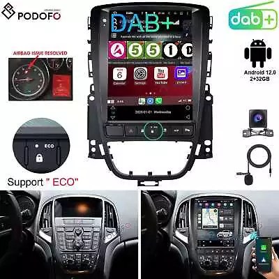 DAB+ 9.7  Android 12 Carplay Car Radio Stereo For Opel Vauxhall Astra J GPS Navi • £189.99