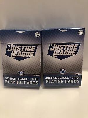 DC Comics Justice League Chibi Set Of 2 Playing Cards Batman Sealed A24 • $11.95