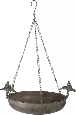 Metal Hanging Bird Baths For Outdoors12  Hanging Bird Bath Bowl With Cast Iron  • $39.84