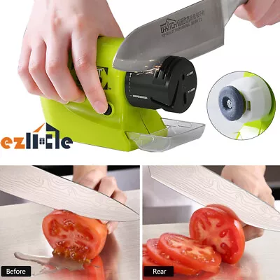 Electric Sharpening Tool Knife Sharpener Cordless Scissor Sharpening Stone • $13.39