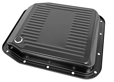 80-93 Ford Transmission Pan Aod Stock Black Steel Finned Mustang Crown Vic • $79.95