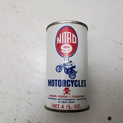 Vintage Nitro 9 Motorcycle Duel Additive Vintage Oil Can • $29.99