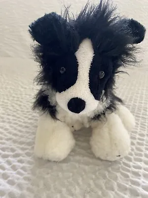 $14.99 • Buy Webkinz Plush Border Collie Puppy Dog Plush 8  Black White Furry Fuzzy HM413