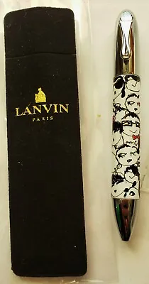 VTG Lanvin Paris Visages Faces Pen & Gift Bag RARE NEW In Package  2012 • $104.95