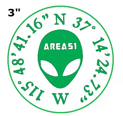 AREA 51 Nevada - Car Truck Window Bumper Graphic Sticker Decal Souvenir • $2.99