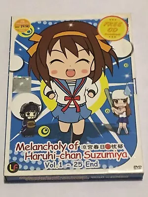 The Melancholy Of Haruhi-chan Suzumiya Vol 1 - 25 End Dvd English Subtitles • $15