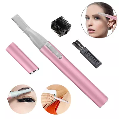 Unisex Women Electric Trimmer Razor Hair Remover Facial Eyebrow Shaver Ladies UK • £3.74