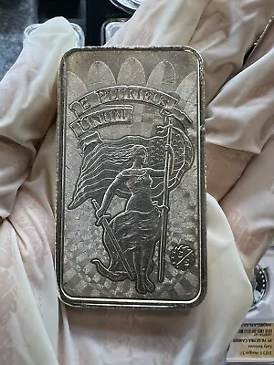 5 Oz Silver Bar Lady Liberty Justice Silver.999 Fine • £152.02