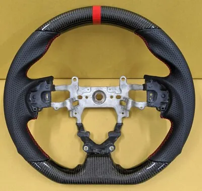 REVESOL Real Carbon Fiber Black Steering Wheel For 2012-2015 HONDA CIVIC GEN9 SI • $399