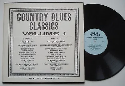 COUNTRY BLUES CLASSICS Volume 1 Jim Jackson Frank Stokes NM- Original LP • $24.95