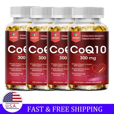 Coenzyme Q-10 300mg Antioxidant Heart Health Support Increase Energy & Stamina • $13.19