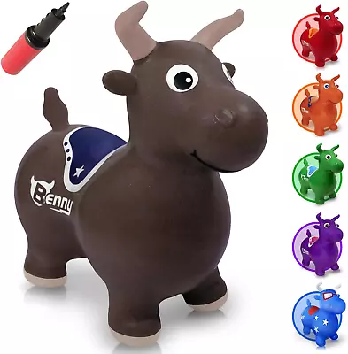 WALIKI Bouncy Horse Hopper | Benny The Jumping Bull Inflatable Hopping Pony For  • $48.99