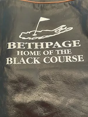 Bethpage Black Vintage Leather Travel Cover Golf Club Bag Carrier US Open PGA • $139.49