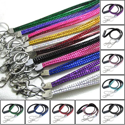 £3.49 • Buy  Safety Breakaway Lanyard Id Card Holder Neck Strap  Rhinestone Crystal