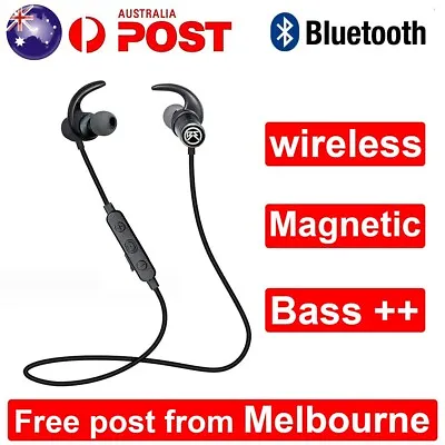 $7.99 • Buy BEO Sweatproof Wireless Bluetooth Earphones Headphones Sport Gym For IPhone IPad