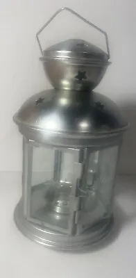 $10.98 • Buy Small Lantern  For Votive  Candle, Probably Older Ikea Lantern, Glass Etchings