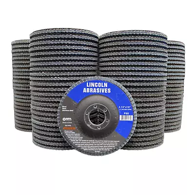 100 Pack Flap Discs 80 Grit 4.5  X 7/8  Grinding Sanding Wheels Disc Zirconia • $149.99