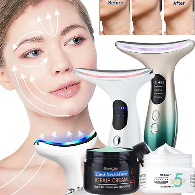 EMS Microcurrent Facial Skin Tightening Lifting Device Face Neck Beauty Machine. • £7.45