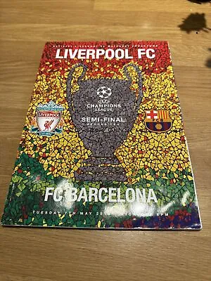 Rare Liverpool V Barcelona Uefa Champions League Semi Final Programme May 2019 • £50