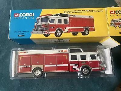 Corgi 52201 1/50 Scale Cyclone II Rescue E-One Fire Service Diecast Vehicle • $39.99