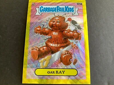 2021 Topps Garbage Pail Kids Chrome OS4 Yellow WAVE REFRACTOR 125b OAK KAY /275 • $9.99