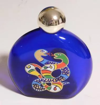 Vintage Niki De Saint Phalle 4oz EMPTY Bottle Enamel Entwined Serpents Zodiac • $42.70