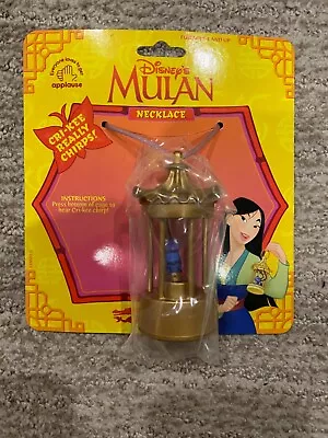 New Vintage Applause Disney Mulan Cri-kee Sound Necklace Cricket Chirps • $7.49