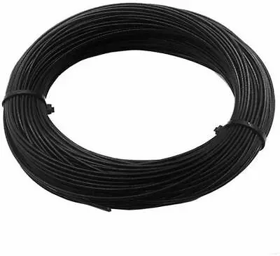 Vinyl Coated Stainless Steel 304 Cable Wire Rope 7x7 Black 1/16  - 1/8  • $19.53