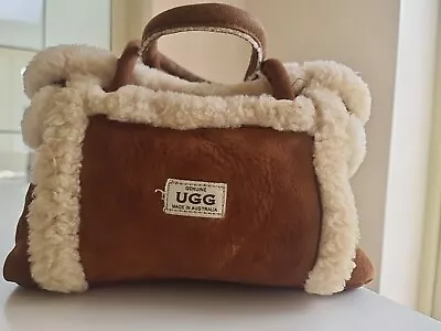 UGG AUSTRALIA Tan Suede Sheepskin Tote Bag  • £19.99