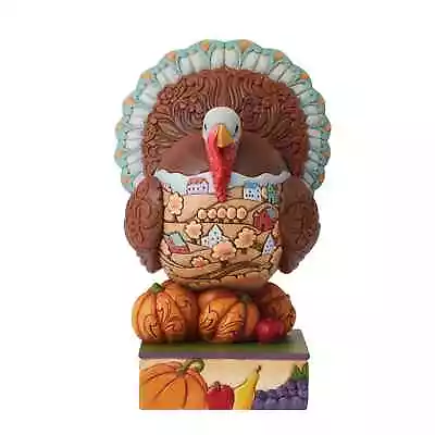 Jim Shore TRADITIONAL TURKEY SCENE FIGURINE-THANKS & GIVING 6012830 NEW 2023 • $79.92