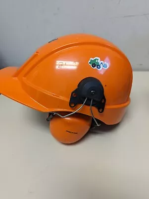 $38 • Buy Peltor XLR8 Orange Safety Helmet,Earmuffs,Hearing Protection