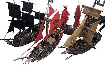 HUGE LOT 4 Ships Mega Bloks Pirates Of The Caribbean & Pyrates Island + Figures  • $349