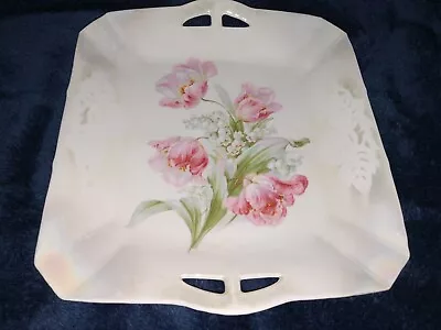 Beautiful Vintage Hand Painted Square Serving Dish Made In Germany • $18.99