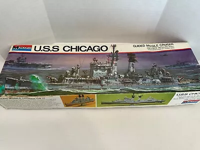 MONOGRAM 1/500 USS CHICAGO Guided Missile Cruiser   #3002   Vintage • $17.99