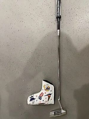 Machine Steel Left-Handed 35 Inch Putter. • $900