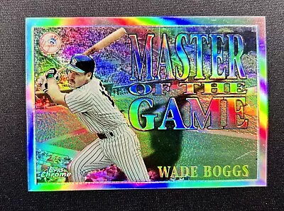 1996 Topps Chrome Refractors Wade Boggs Masters Of The Game #MG11 • $7.45