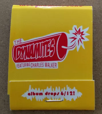 The Dynamites Featuring Charles Walker Album Promotional Matches Matchbook Band • $6.99