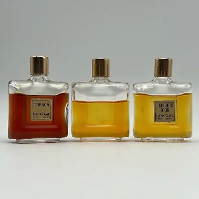 Rare Vintage LANCOME Mini Perfumes TRESOR ENVOL FLECHES D’OR Splash 1960s Vtg  • $325
