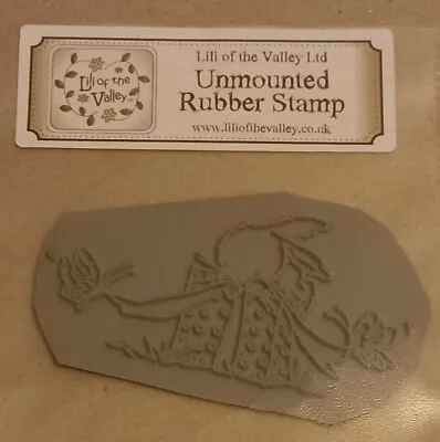 Gift Wrapped - Lili Of The Valley - Unmounted Rubber Stamp - Easter Bunny Spring • £2.99