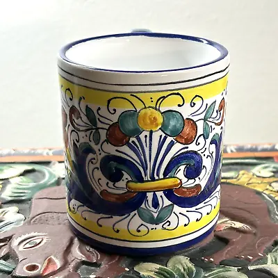 Deruta Pottery Mug La Terrine Handmade And Painted ITALY • $45